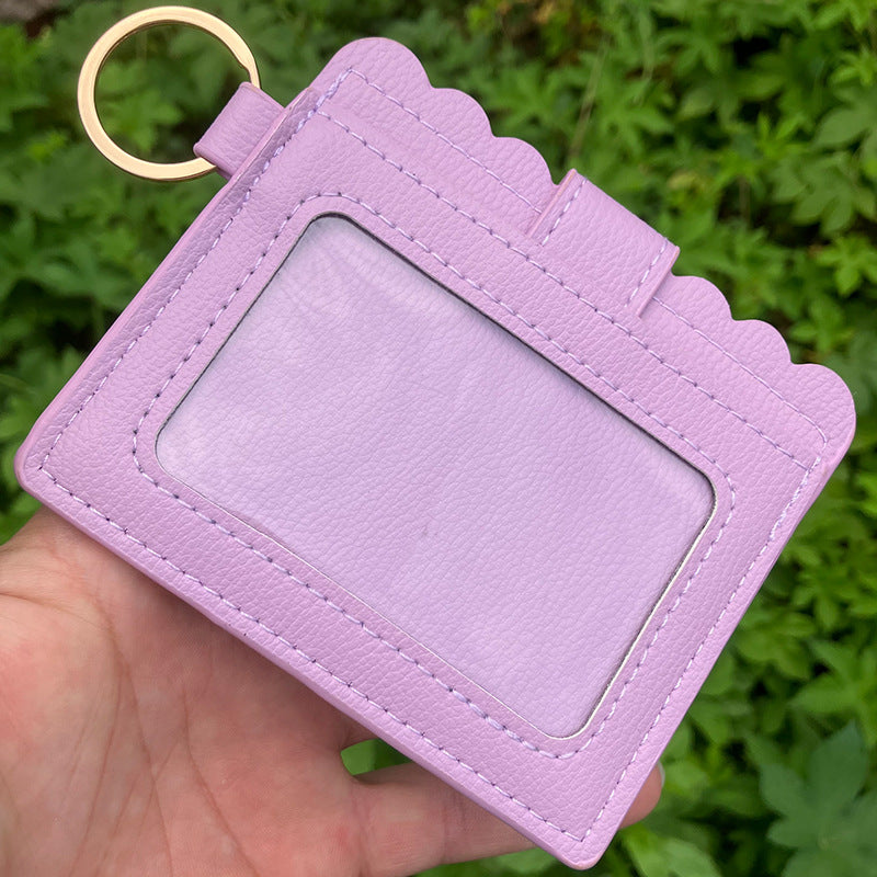 Wholesale PU Leather Leopard Purse Keychain